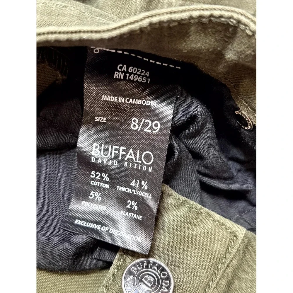 Buffalo David Bitton Havana Ankle Jeans Womens 8/29 Green Denim High Rise Skinny